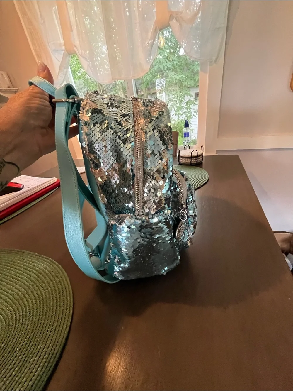 Loungefly Disney's Frozen Elsa Reversible Sequin Mini Backpack